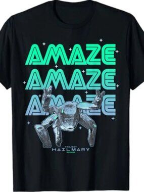 Project Hail Mary Amazing Rocky The Alien Neon Portrait T-Shirt 251